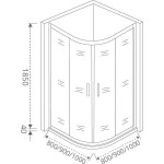Душевой уголок GOOD DOOR LATTE R C-WE Душевой уголок GOOD DOOR LATTE R C-WE